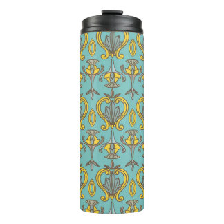 naadloos Art Nouveau Pattern. wand Thermosbeker