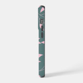 Naadloos bladpatroon iPhone hoesje (Linkerkant)