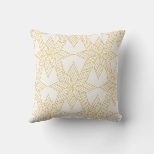 Naadloos Bloemendesign Kussen (Achterkant)