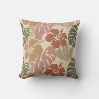 Naadloos Bloemmotief – Elegant Botanisch Ontwerp Kussen