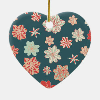 Naadloos Bloemmotief  Keramisch Ornament