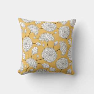 Naadloos bloempatroon. afdrukken met bloemen. Text Kussen