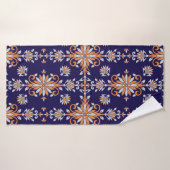 Naadloos  bloempatroon badhanddoek (Badhanddoek)