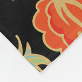 Naadloos bloempatroon fleece deken (Hoek)
