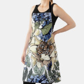 Naadloos bloempatroon. Hydrangea, Peony, wildf Schort (Insitu)