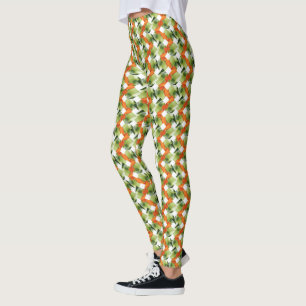 Naadloos bloempatroon leggings