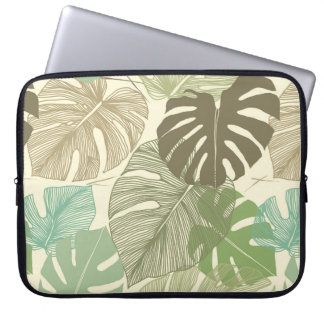 Naadloos bloempatroon van Tropische Monstera del Laptop Sleeve