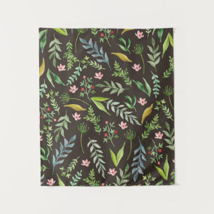 Naadloos bloempatroon. Waterverf hand getrokken Wandkleed