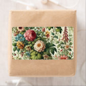 Naadloos botanisch bloemmotief etiket (Insitu)