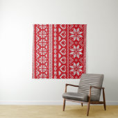 Naadloos breipatroon Noorwegen feestartikel Wandkleed (In Situ (horizontaal))
