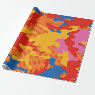Naadloos camouflage achtergrondpatroon. Naadloze c Cadeaupapier