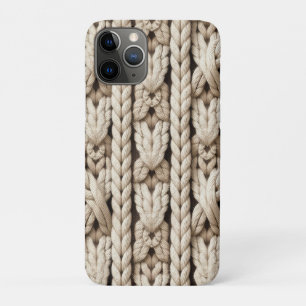 Naadloos Chunky Kabel Breipatroon iPhone 11 Pro Hoesje