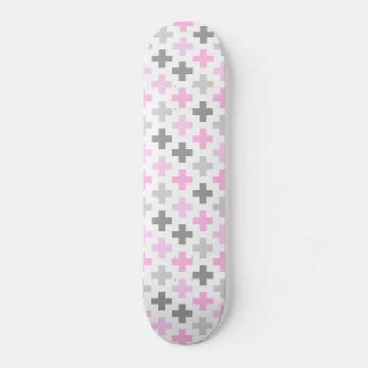 Naadloos Cross Pattern Skateboard (Voorkant)