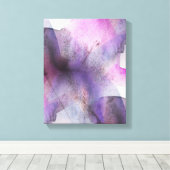 naadloos cubisme paarse abstracte kunst canvas afdruk (Insitu (Houten vloer))