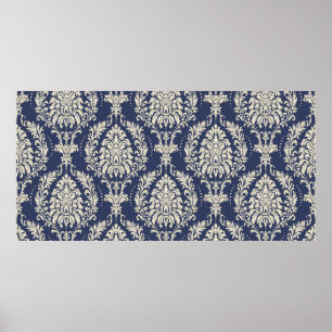 Naadloos damesbehang. Naadloze  beschermhuls Poster