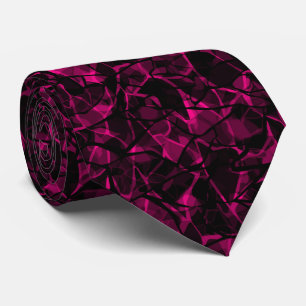 Naadloos donker zwart rood abstract modern stropdas