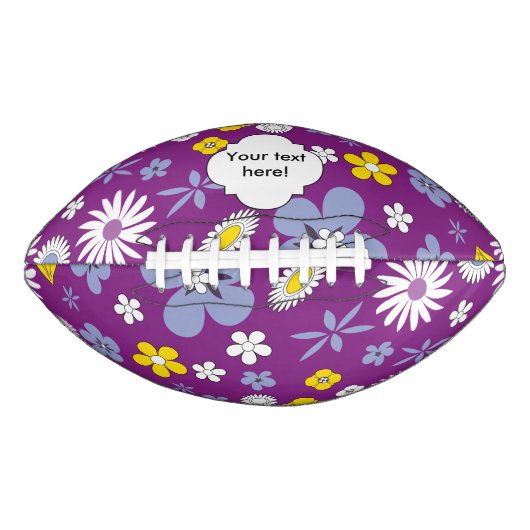Naadloos Floral Pattern American Football (Voorkant)