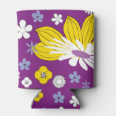 Naadloos Floral Pattern Blikjeskoeler (Achterkant)