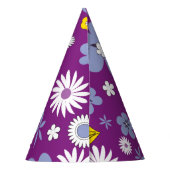 Naadloos Floral Pattern Feesthoedjes (Achterkant)