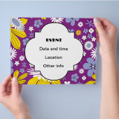 Naadloos Floral Pattern Flyer (Hand)