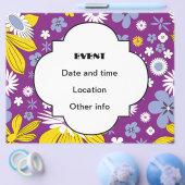 Naadloos Floral Pattern Flyer (Enkel)