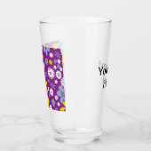 Naadloos Floral Pattern Glas (Links)