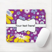 Naadloos Floral Pattern Muismat (Met muis)