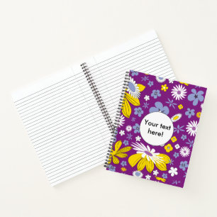 Naadloos Floral Pattern Notitieboek
