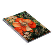 naadloos Floral Pattern Notitieboek (Rechterzijde)