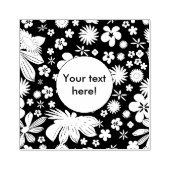 Naadloos Floral Pattern Rubberstempel (Afrduk)