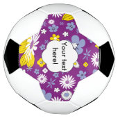 Naadloos Floral Pattern Voetbal (Gedraaid)