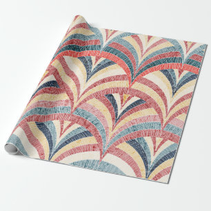 Naadloos geborduurd patroon. Zware bohemen. Cadeaupapier