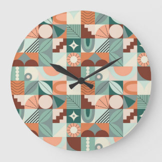 Naadloos geometrisch, abstract mozaïekpatroon. grote klok