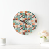 Naadloos geometrisch, abstract mozaïekpatroon. grote klok (Huis)