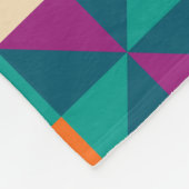 Naadloos geometrisch, modern patroonontwerp. fleece deken (Hoek)