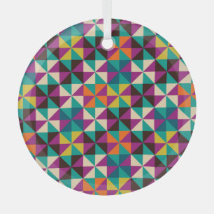 Naadloos geometrisch, modern patroonontwerp. glas ornament