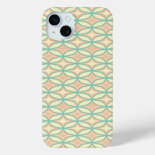 Naadloos geometrisch patroon in diamantvormen iPhone 15 mini hoesje