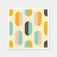 Naadloos geometrisch patroon in retro stijl