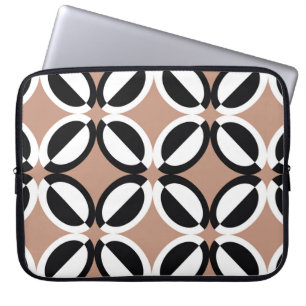 Naadloos geometrisch patroon laptop sleeve