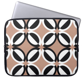 Naadloos geometrisch patroon laptop sleeve