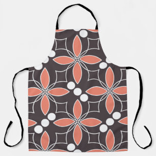 Naadloos geometrisch patroon met bloemen. kunst. schort