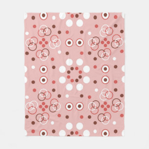 Naadloos geometrisch patroon met cirkels fleece deken