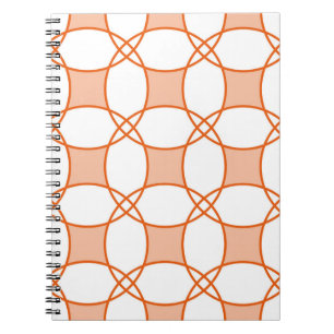 Naadloos geometrisch patroon met cirkels notitieboek