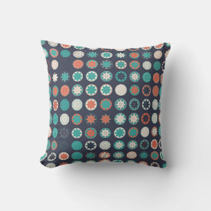 naadloos geometrisch patroon met gekleurde element kussen