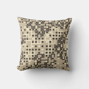 naadloos geometrisch patroon met gekleurde element kussen