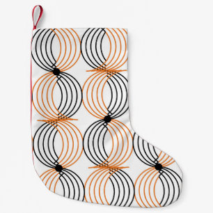 Naadloos geometrisch patroon met golvende lijnen kleine kerstsok