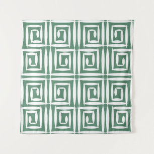 Naadloos geometrisch patroon met veelhoeken wandkleed