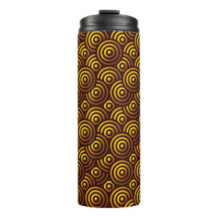 Naadloos Gold Patroon Thermosbeker