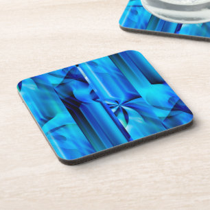 Naadloos grafisch ontwerp - blauw zwart I Bier Onderzetter