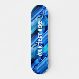 Naadloos Grafisch Ontwerp - blauwe zwarte I Skateboard